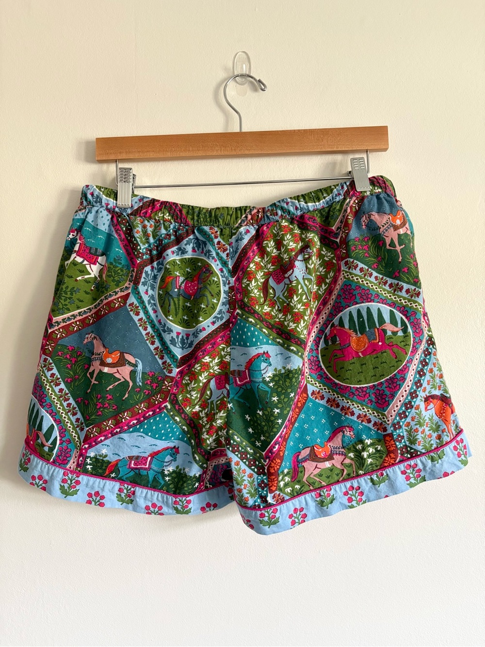 Printfresh Organic Cotton Short PJ Set in High Horse - Picture 11 of 12